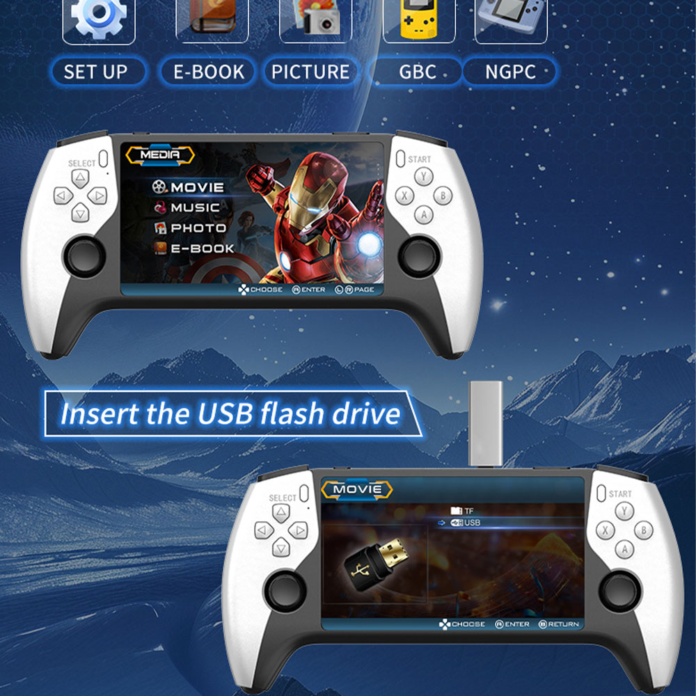 2026 New SF3500 5 Inch Handhel - огляд і ціна Gaming Console Windows