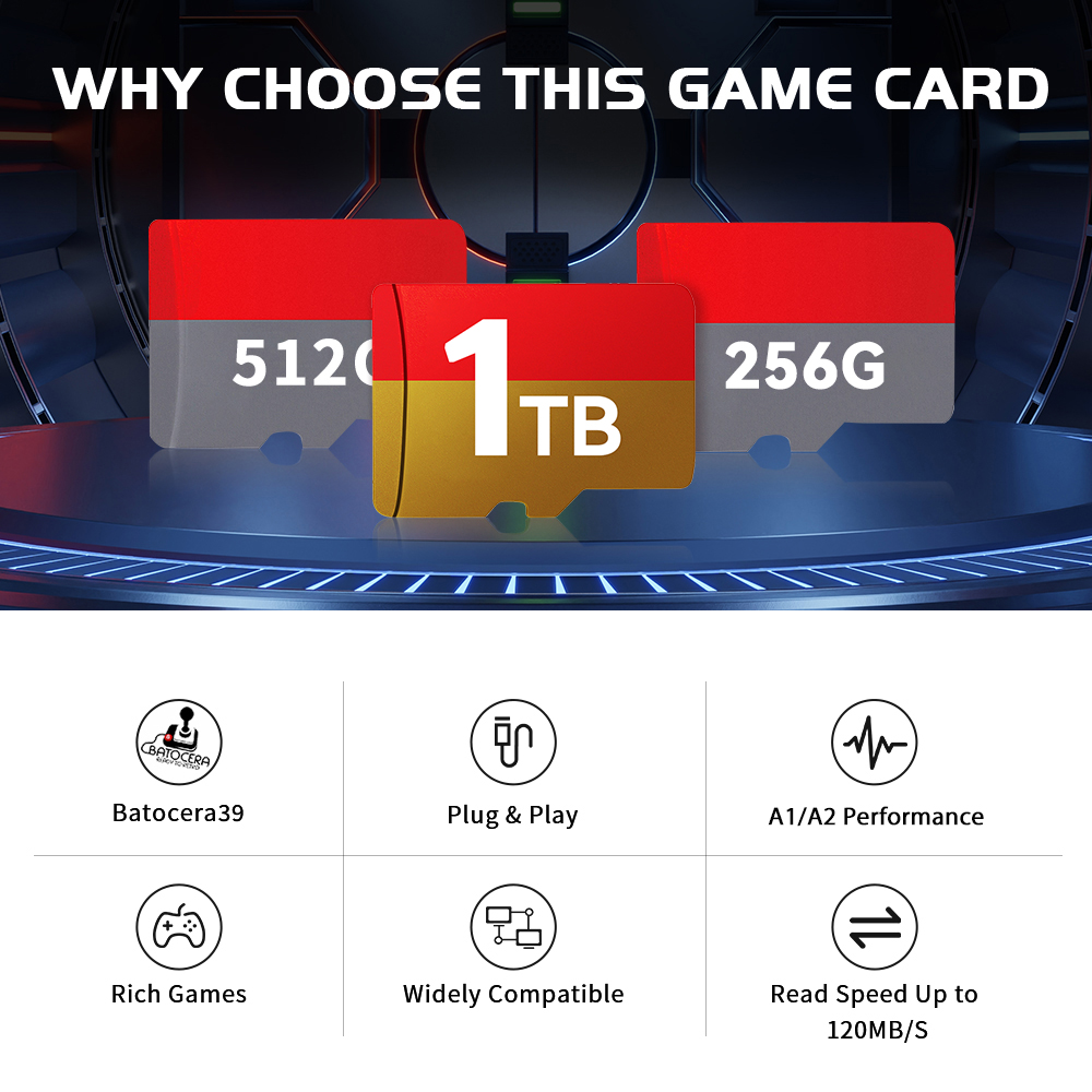 1TB Latest Batocera 39 OS TF G - огляд і ціна Laptop Gaming Console