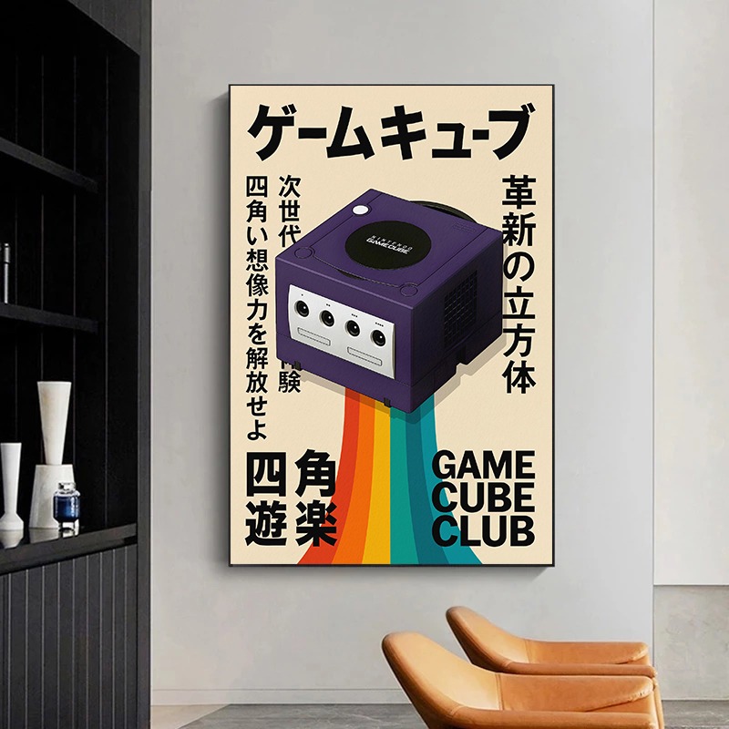 Retro Gaming Poster Japanese T - огляд і ціна Gaming Console In 90S