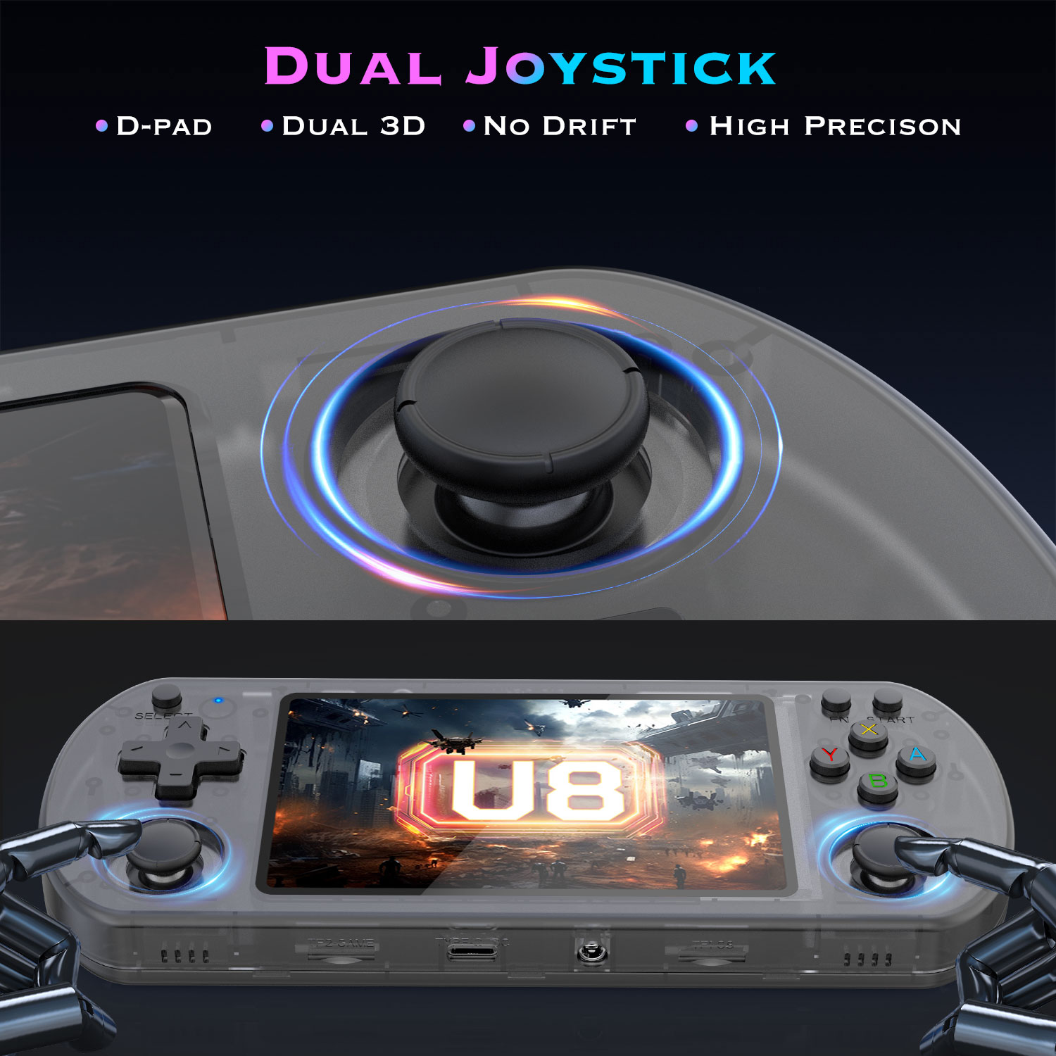 U8 Retro Handheld Video Game C - огляд і ціна Gaming Console X7