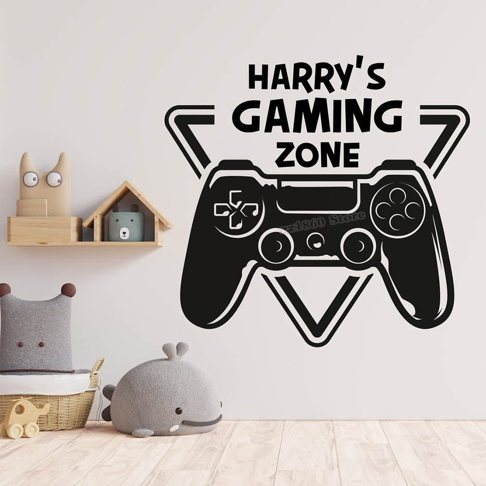Custom Name Gaming Zone Wall D - огляд і ціна Gaming Console Wallpaper
