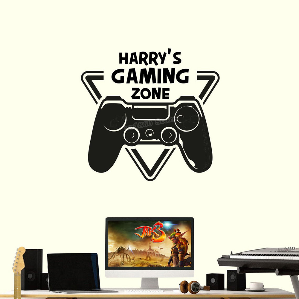 Custom Name Gaming Zone Wall D - огляд і ціна Gaming Console Wallpaper