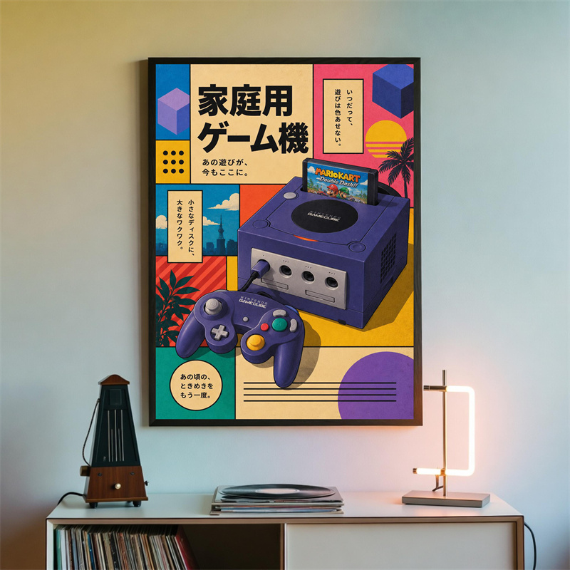 Retro Gaming Wall Art Poster – - огляд і ціна Gaming Console In 90S