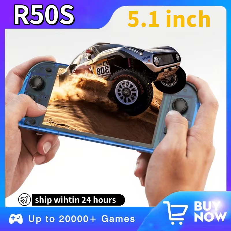5.1inch New R50S Retro Handhel - огляд і ціна Gaming Console Windows