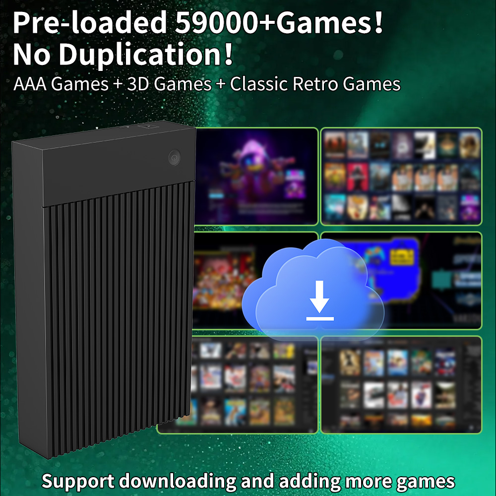 Hyper Base MIX 4T Retro HDD 59 - огляд і ціна Gaming Console Windows