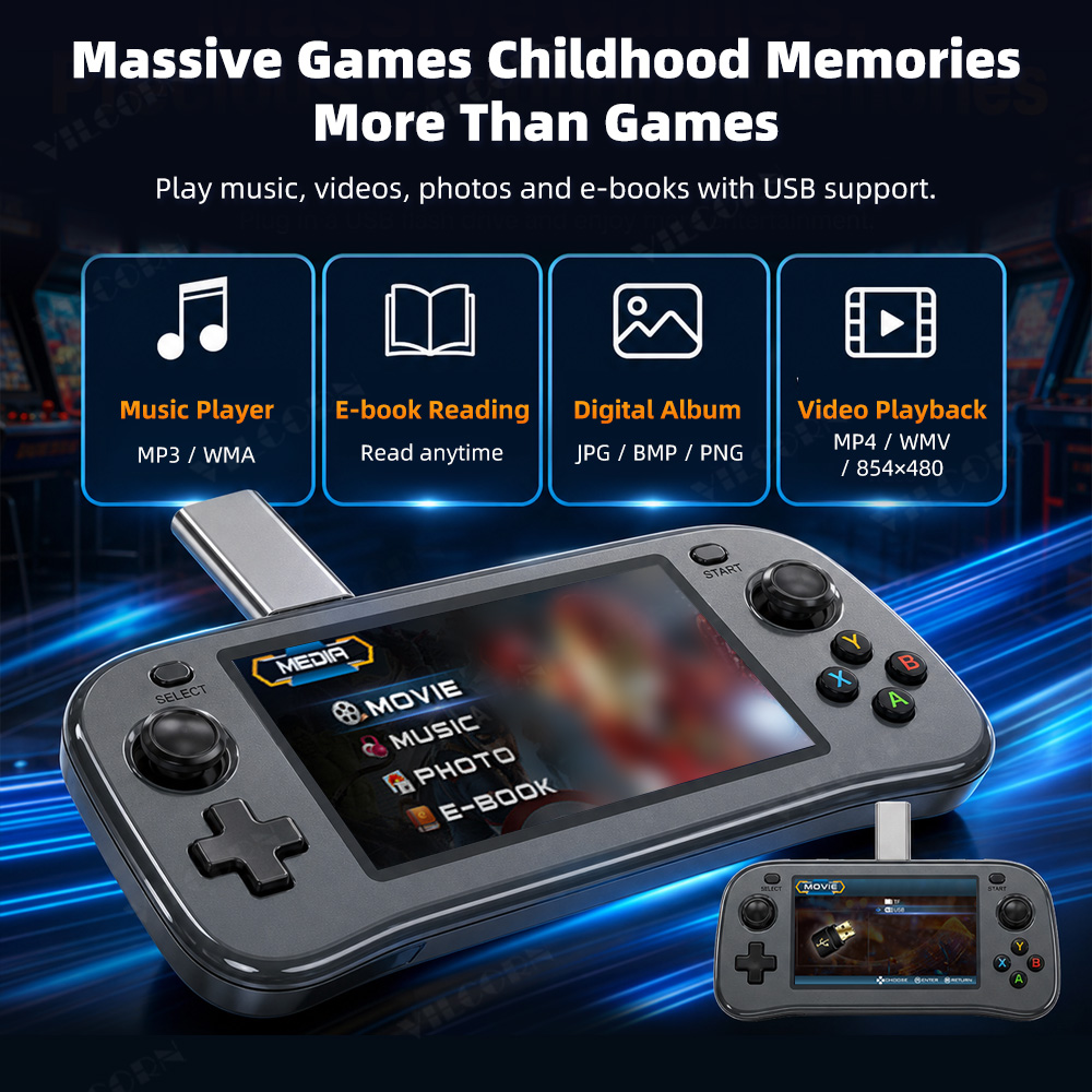 SF3100 Retro Handheld Game Con - огляд і ціна Gaming Console X7